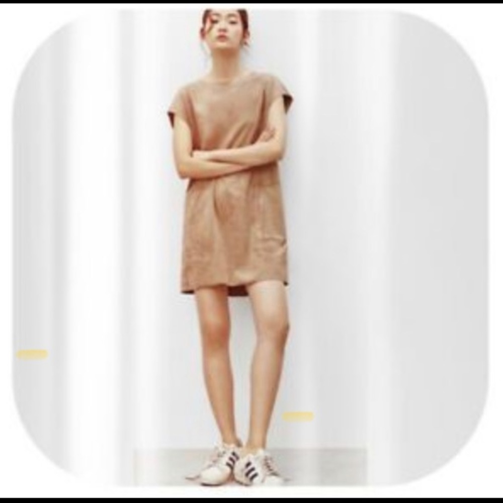 Aritzia Wilfred Faux Suede Dress